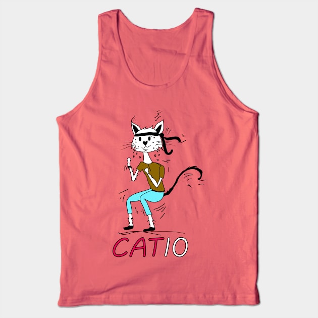 Funny cat - animals Tank Top by denissmartin2020